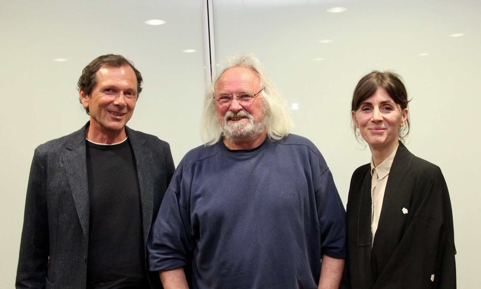 v.l.: Klaus Welzel (RNZ), Rolf Gramm (dju), Aline Lüllmann (taz) | Foto: heb